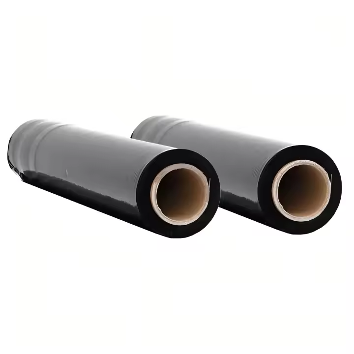 Film Estirable Negro para Embalaje (50 cm x 1,20 kg) | Envoltura de Alta Resistencia para Protección, Almacenamiento y Paletización - 1
