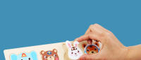 Rompecabezas De Madera Educativo Para Niños Con Tema De Elefante Y Oso Cambiando Ropa Juego De Vestir Juguetes Para Bebés Regalo - details 2