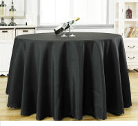 Mantel Redondo De 300cm De Color Sólido Para Restaurante Y Hotel 100% Poliéster Mantel De Banquete Decorativo Para Hogar Y Fiestas - details 0