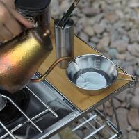 CAMPINGMOON Set De Camping De 4 Piezas Taza Sierra De Acero Inoxidable 310ml Con Estuche De Almacenamiento S220-4P+B - details 1