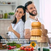 2 Pinos para setes y verduras-Madera con hilo y Cerdas Naturales-Para Cocina y baño - details 0