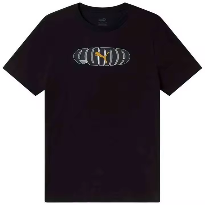 Camiseta de Manga Corta Puma Ess+ Graphic para hombre en color negro - 1
