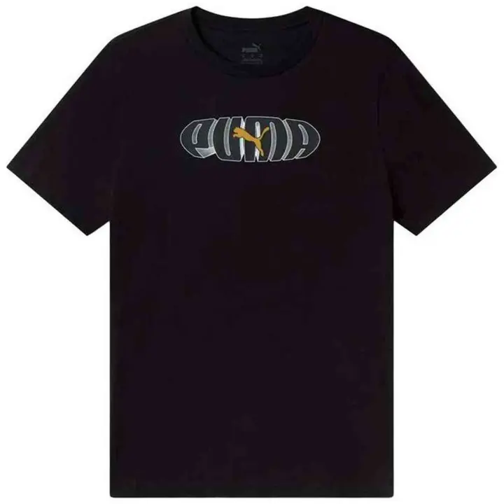 Camiseta de Manga Corta Puma Ess+ Graphic para hombre en color negro - 1