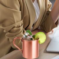 Copa De Cobre Pura 16OZ Para Moscow Mule Hecha a Mano Acabado Liso Y Pulido Ideal Para Cocteles Café Y Cerveza - details 7