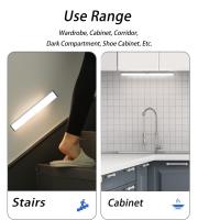Luz De Sensor De Movimiento LED Luz Nocturna Inalámbrica USB Para Armario De Cocina Dormitorio Sensor Iluminación Interior - details 16