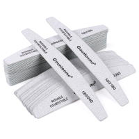 Lote De 10 Archos De Uñas Profesionales De Madera 180/240 Pulidor De Esmeril De Madera Gris Bloque De Papel De Obrador Para Esmalte De Gel - details 5
