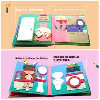 Juguete Educativo Montessori Para Niños Pequeños Tablero Ocupado De Granja Juguete Sensorial Y De Historia De Animales Quieto Y De Feltro - details 17