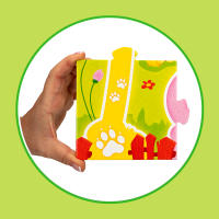Puzzle interactivo Montessori Lisciani con animales de granja de madera y casitas de cartón para guardarlos, 27 piezas - details 5