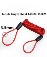 Cable De Seguridad Para Bicicleta 1.5m Con Alarma Y Bloque De Disco Antirrobo Para Motocicleta/Moto Scooter Accesorios De Protección Y Seguridad - details 4