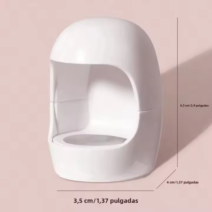 Lámpara De Uñas Mini Q-shaped Blanca Secado Rápido UV/LED Para Arte De Uñas DIY En Casa Material ABS Peso 44g Certificación CE - 1