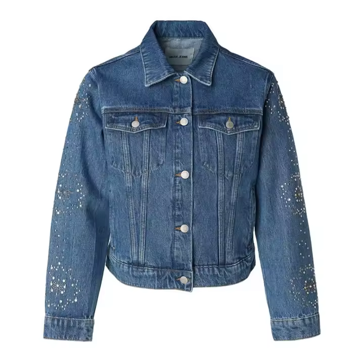 Ropa mujer Chaquetas Salsa Jeans Chaqueta Flowers Azul - 1