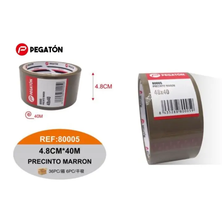 Cinta Adhesiva Marron, Cinta de Embalar Adhesiva para Embalaje de Cajas, Envíos, Mudanzas y Manualidades, Precinto Transparente Seguro y Resistente   Pegaton calidad surtido de cantidad y modelos a elegir diferentes precios - 1