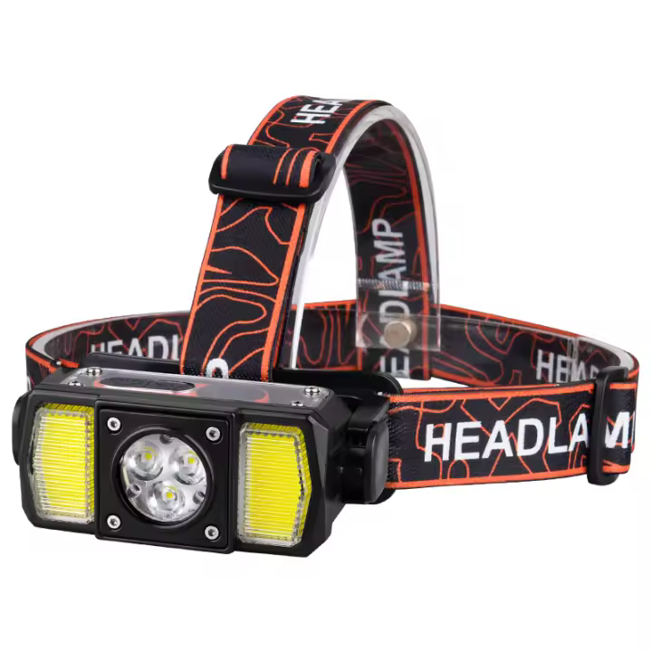 Linterna Frontal COB LED Potente Con Sensor Tipo-C Recargable Impermeable Para Camping Pesca Y Búsqueda T146 - 1