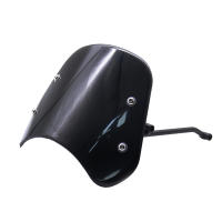 Parabrisas De Motocicleta Para Benelli Leoncino 500 Con Soportes Accesorios De Frontera De Alta Calidad En ABS Plástico Negro Clear Smoke - details 6