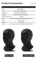Manga De Ciclismo Invierno WEST BIKING Con Poliéster Térmico Protección De Cuello Y Orejas Antideslizante Resistente Al Viento Para Ciclismo Y Running - details 1