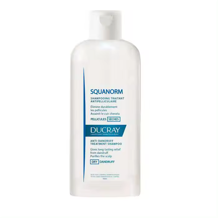 Ducray Squanorm Champú Caspa Seca 200 Ml - Tratamiento Antifúngico Efectivo - 1