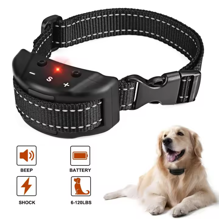 Collar anti-ladridos electrónico automático para perros - Tallas pequeña/grande para todas las razas - 1