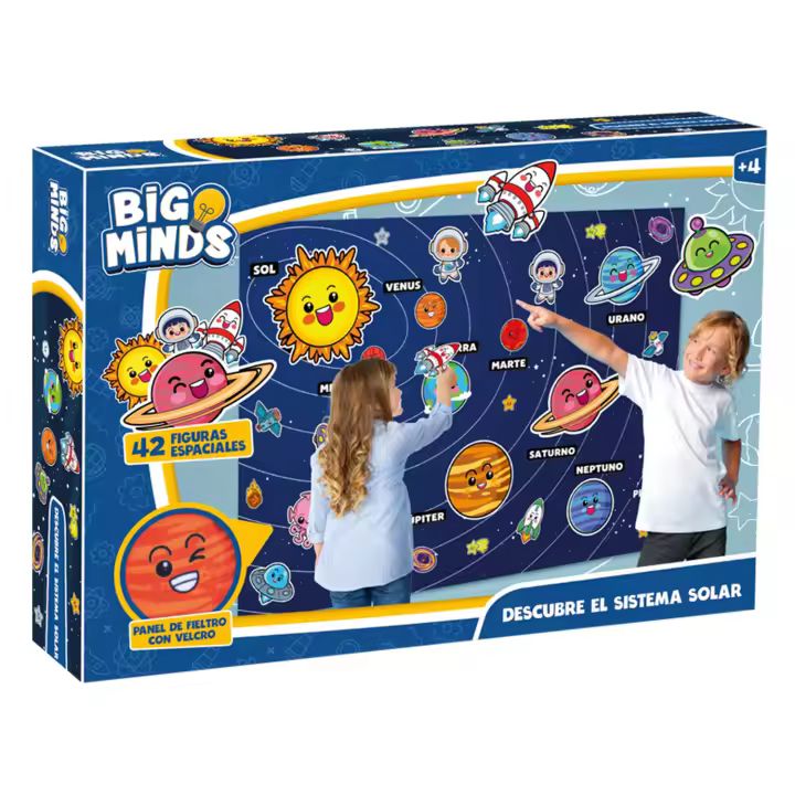 Big Minds - Descubre El Sistema Solar En Español | Sistema Solar para Niños | Juguetes Montessori con Figuras | Montessori 4 Años | - 1
