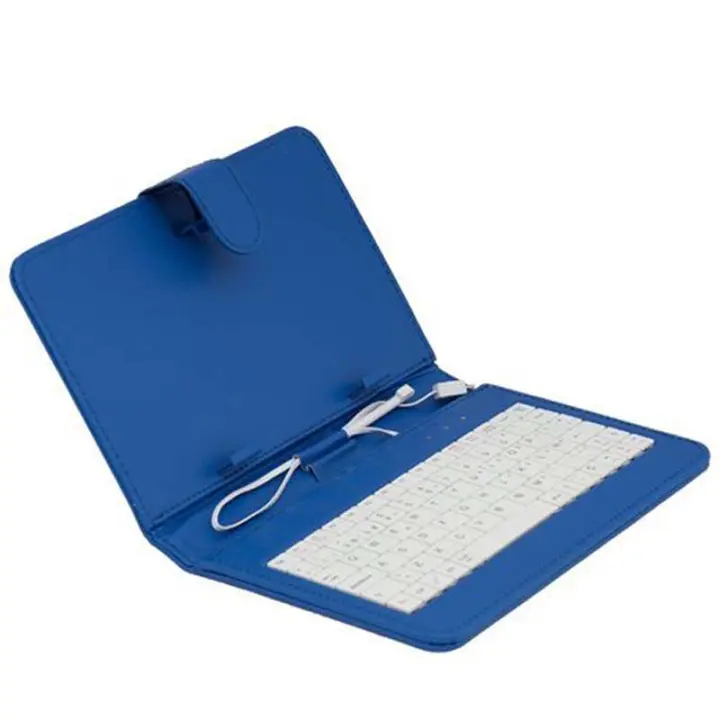 Exeom Funda con Teclado en Español para Tablet 9.7" Azul Acolchada y Reforzada con Cierre Magnético - 1