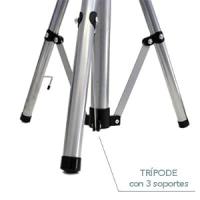 Electraline 63445 Foco Led Proyector Doble Sobre Trípode, Gris, 2 x 50 W, 4000K, 3500 LM - details 1