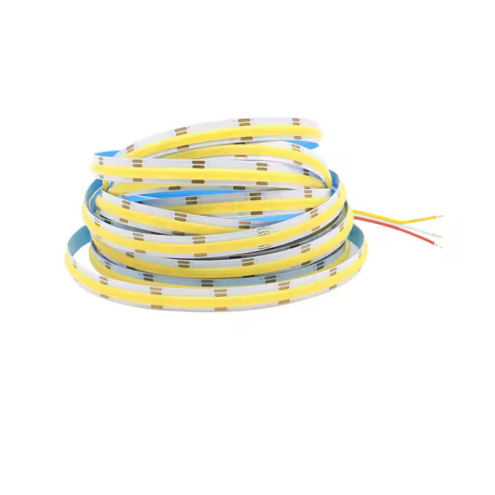Tira De LED COB CCT Alta Densidad 608 LEDs/m Flexible Dimmable FOB 2700K a 6500K Cambiable Iluminación LED DC12V 24V Para El Hogar - 1