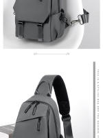 Bolsa De Pecho Casual Impermeable De Negocios Oxford Unisex Gran Capacidad Estilo Casual Decoración Sin Nada Cierre De Cremallera - details 13