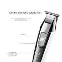 Kemei 5027 Cortacabello Para Barbero Sin Cable Corte Cercano Para Líneas Y Afeitado Seco Pantalla LCD Trimmer De Cabello Con Cuchilla De Titanio - details 5