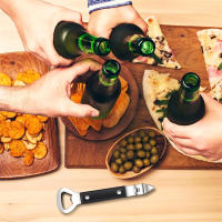 LMETJMA Abrebotellas Manual De Acero Inoxidable Pequeño Abre Latas Para Camping JT177 Eco-amigable Stockado - details 7