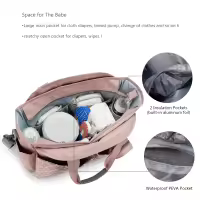 Bolsa de Pañales para Bebé de Gran Capacidad Bolsa de Maternidad Impermeable Multifuncional Portátil para Cuidado del Bebé Material de Poliéster - details 8