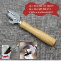 Abrepuertas Multifuncional De Acero Inoxidable Con Mango De Madera Adecuado Para Latas De Leche Evaporada Destornilladores Botellas De Cerveza Y Otras Latas - details 8