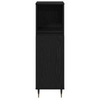 Cabinet de Baño vidaXL Negro Roble 30x30x100 cm Madera Ingenierizada - details 4