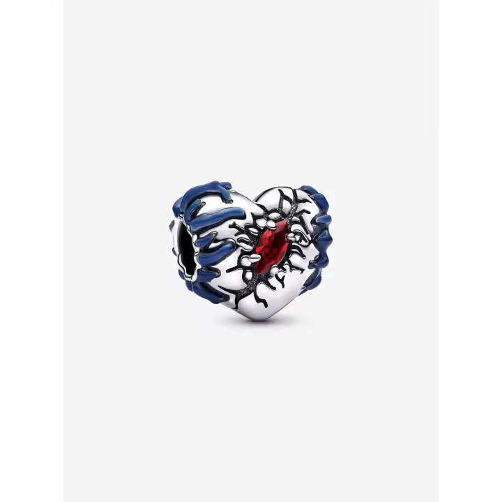 Pandora - Stranger Things - Charm de corazón que Brilla EN LA Oscuridad-Plata de Lei - 1