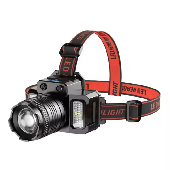 Linterna Frontal Recargable 1800mah LED Super Brillante T51 Inducción Luz De Escenario Impermeable Para Camping Y Móvil Power Bank Con Modo De Parpadeo - 1