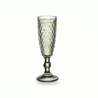 MAXHOME-Juego de 6 copas de vino vintage, copas de agua de vidrio de colores de 170 ML, patrón único en relieve, cristalería de tallo transparente de alta calidad, copas de bebida para boda, fiesta, bar - 1