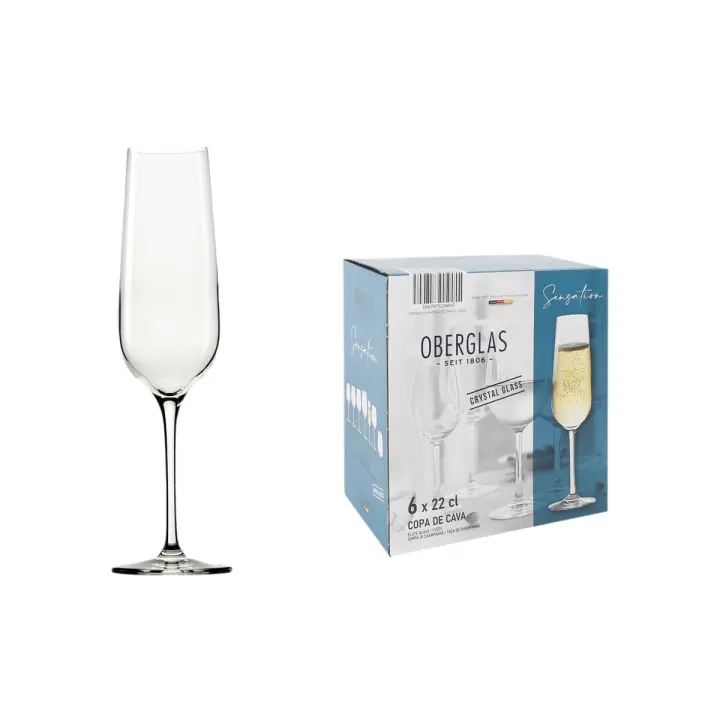 Copa de champán Inde Sensation Ø 5 cm 220 ml 6 Piezas - 1