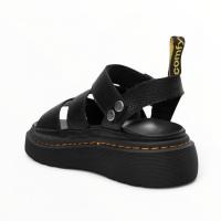 Sandalias mujer verano negro y khaki con plataforma planta del pie acolchado, ajuste con hebilla, cómodas y ligeras tendencia 2025 dana - details 1