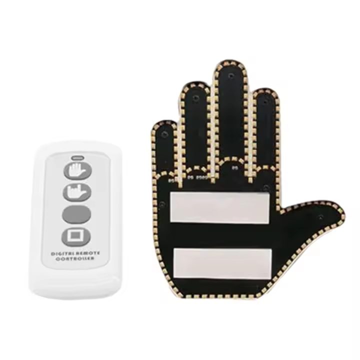 Luz De Señal De Mano Para Coche LED Con Control Remoto Luz Divertida Para Ventana Interior De Coche Decorativa Y Funcional - 1
