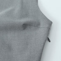 Vestido Sin Mangas De Cuello Redondo Para Mujer Estilo Europeo Y Americano Ajustado Cómodo Swing Amplio De Otoño 2024 - details 5
