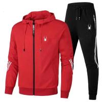 Conjunto De Deporte Para Hombre Primavera Otoño Con Sudadera De Manga Larga Y Pantalones De Correr 2 Piezas Ropa Deportiva Casual Estilo Formal - details 5