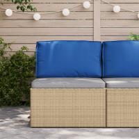 Cojines vidaXL Azul real Poliéster 70 x 12 x 40 cm Impermeable - details 3