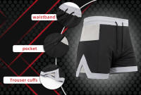Shorts Deportivos Para Hombre Secado Rápido Running Con Bolsillos Accesorios De Gimnasio Y Fitness Material Ligero - details 0