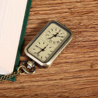 Reloj De Bolsillo Romano Dual Con Cadenas De Reloj Steampunk Cuarzo Vintage Indicador De Tiempo Doble Para Hombres Y Mujeres - details 3