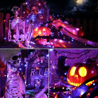 Luces De Halloween En Rojo Y Morado 30M/60M 300/600 LED Decoraciones Para Interior De La Casa Con Cable Incluido Y Control Remoto - details 4