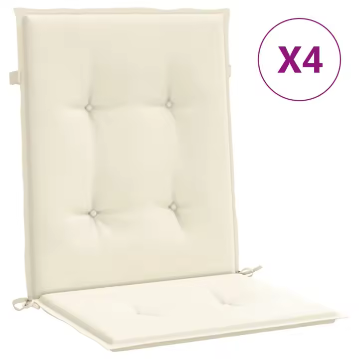 Tela Oxford de lona bajo 4 UDS Silla Jardín - 1