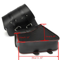 Bolsa De Sillín Para Motocicleta Grande Capacidad Almacenamiento Lateral Para Honda/Yamaha/Suzuki Material PU Cuero - details 1