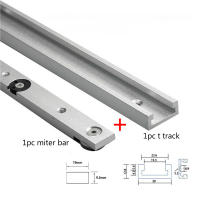 Kit De Guía De Miter Y Ranura T Para Carpintería Kit De Barra De Miter Y Deslizador T-Slot Para Máquina De Torno De Madera - details 0