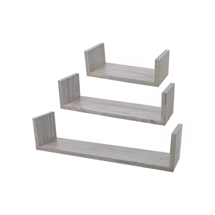 DEKORA SOUL - Juego de 3 Estantes, Baldas Flotantes, Estanteria Flotantes de Pared, Montaje Oculto, Juego de Baldas - 1