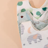 3PCS Alforjas De Bebé De Algodón Para Alimentación Y Burping Para Niños Y Niñas Recién Nacidos Y Bebés Menores De 36 Meses Estilo Moderno Y Cómodo - details 2