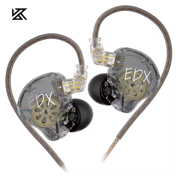 KZ EDX Lite Earphones Original Estéreo Bass in Ear Monitor Headphones Deportivos Gaming Con Micrófono Cable Desmontable - 1