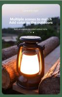 Lámpara De Camping Recargable USB Portátil Con Carga Solar 3000-5000K Dimmer Sin Etapas Luz Para Tents Material ABS Fuente De Luz LED - details 14